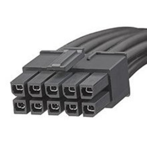 Molex Dc Power Cords Mega-Fit Cable Assy 10Ckt Dr 1Mm Blk 451361010